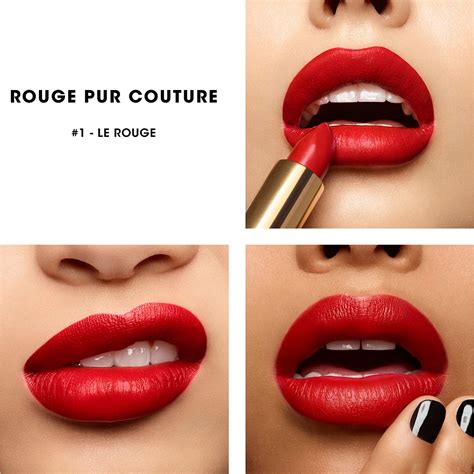 YSL Le Rouge Rouge Pur Couture Satin Lipstick Dupes